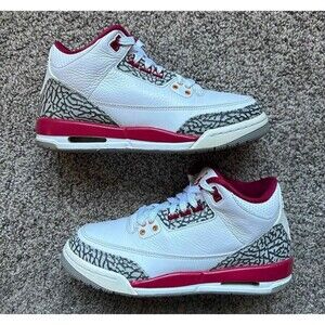 Nike Air Jordan 3 Retro Cardinal Red Size 6.5 Youth (Size 8 Women's)